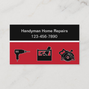 Moderna handymanvisitkortar visitkort