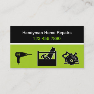 Moderna handymanvisitkortar visitkort