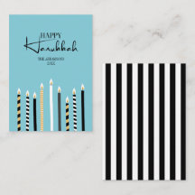 Moderna Hanukkah-ljus Semesterkort