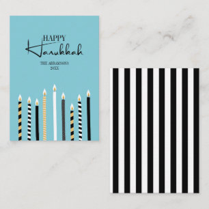  Moderna Hanukkah-ljus Semesterkort Anteckningskort
