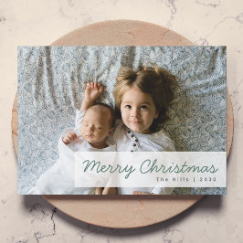 Moderna Helgdagar | Foto på Syskon i julklapp Julkort