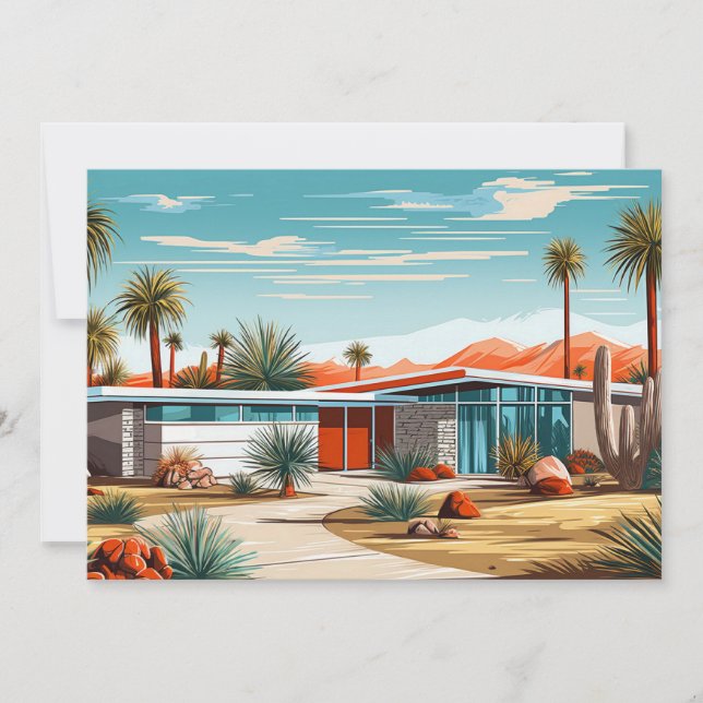 Moderna hem i mitten av århundradet nr 239 julkort (Framsida)