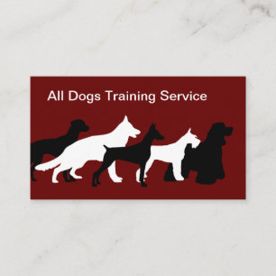 Moderna Hund Trainer Affärskort Visitkort