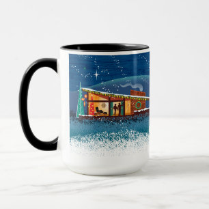 Moderna hus i mitten av århundradet, julscenen Mug Mugg