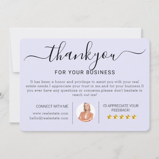 Moderna husvärmningskort för tack till fastighetsm kort (Framsida)