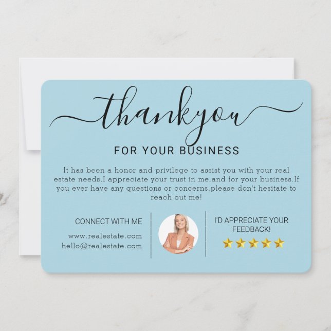 Moderna husvärmningskort för tack till fastighetsm kort (Framsida)