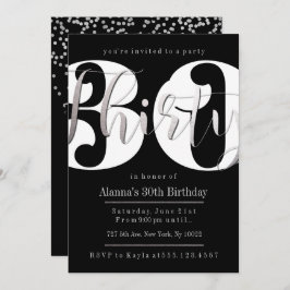 Moderna inbjudningar till 30års födelsedag