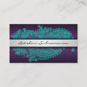 Moderna Indien Paisley professionellvisitkortar Visitkort