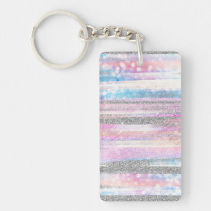 Moderna Iridescent & Silver Glitter Strokes Rand