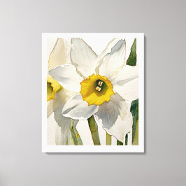 Moderna Iris Akvarell Blommor Canvastryck