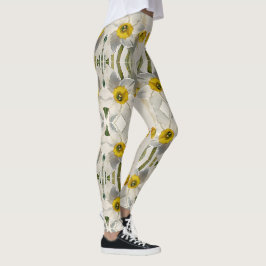 Moderna Iris Akvarell Blommor Leggings
