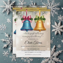 Moderna Jingle Bells Julgransprydnad Baby Shower