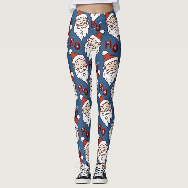 Moderna julbalar med jultomten leggings (Framsida)