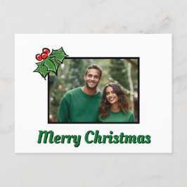 Moderna julblad bär julmall helg vykort