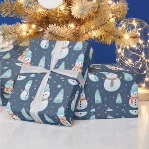Moderna julgranar Snömannen Snöflingor Jul Presentpapper