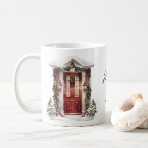 Moderna Julhälsningar Företag Kaffemugg