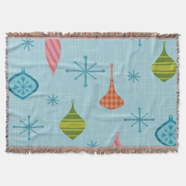 Moderna julprydnader i mitten av århundradet filt (Framsidan)