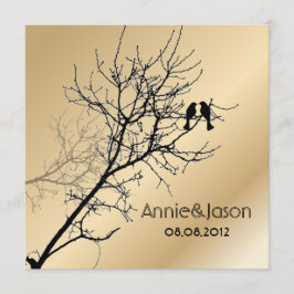 moderna kärlekfåglar rustika landsbygdshögtider inbjudningar