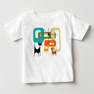 Moderna katter i mitten av århundradet t shirt