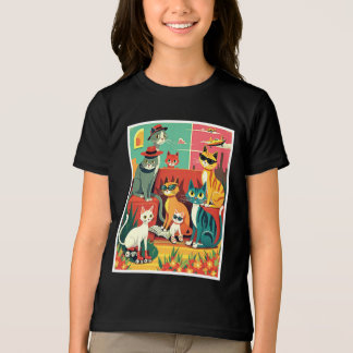 Moderna katter på vaccinering i mitten av århundra t shirt