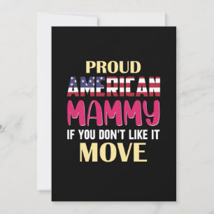 Moderna Konst Stolt Amerikansk Mamma Inbjudningar