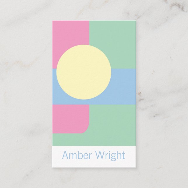 Moderna konstnärliga Affärskort Visitkort (Framsida)