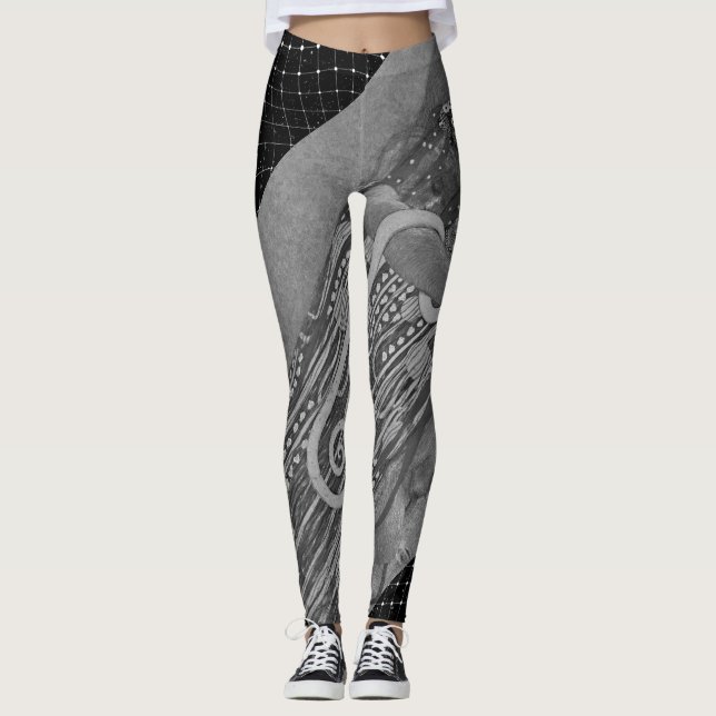 moderna konstverk leggings (Framsida)