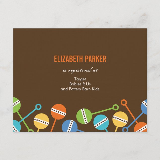 Moderna kort för spädbarnshögtalare (Framsida)