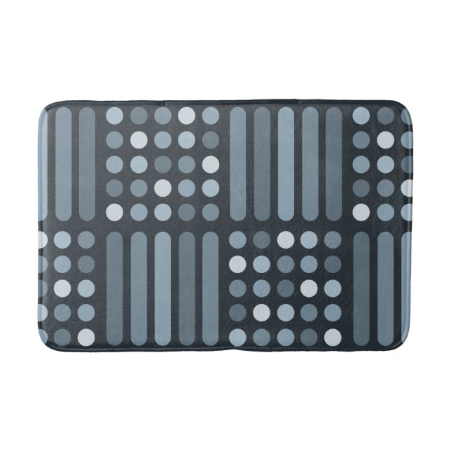 Moderna kretsar i Linjer Slate i mitten av århundr Badrumsmatta (Framsidan)