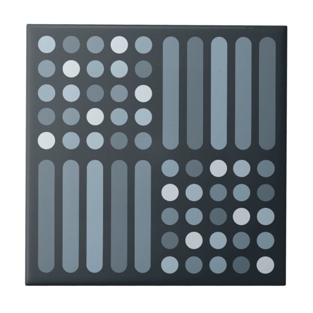 Moderna kretsar i Linjer Slate i mitten av århundr Kakelplatta (Framsidan)