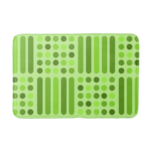 Moderna kretsar i Mid Century Linjer Chartreuse Badrumsmatta