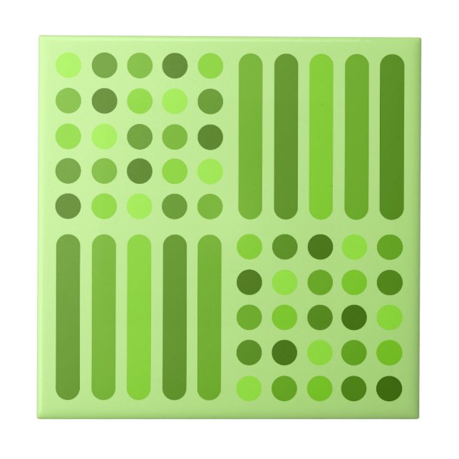 Moderna kretsar i Mid Century Linjer Chartreuse Kakelplatta (Framsidan)