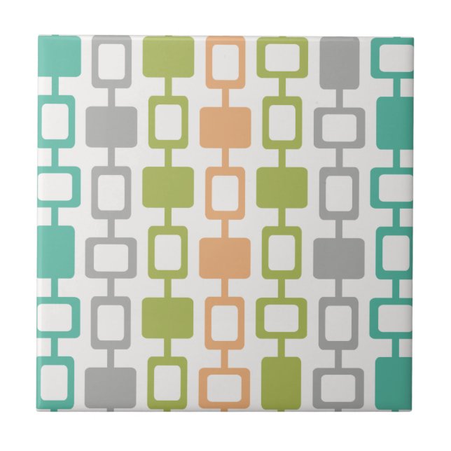 Moderna kvadratkolumner i mitten av århundradet kakelplatta (Framsidan)