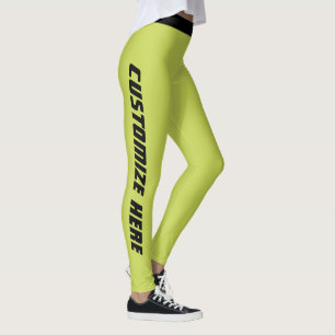 Moderna kvinnors roliga sportkläder grön svart anp leggings