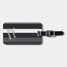 Moderna Linear | Kol och Obsidian Bagagebricka