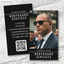 Moderna Livvaktsservice Minimalistisk Foto QR-kod