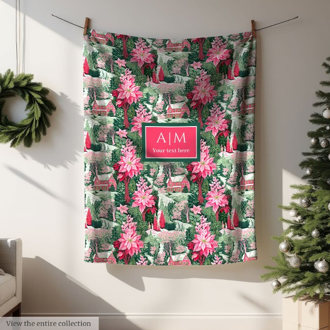 Moderna ljusa färger vattenfärg preppy festlig fleecefilt (Modern bright colors watercolor preppy festive Fleece Blanket)