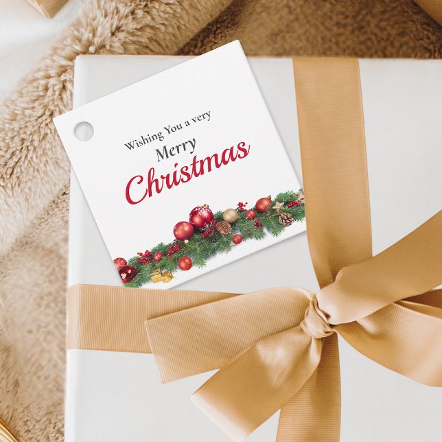 Moderna ljusa prydnadsföremål till från jul-Helgda Gåvor Etiketter (Skapare uppladdad)