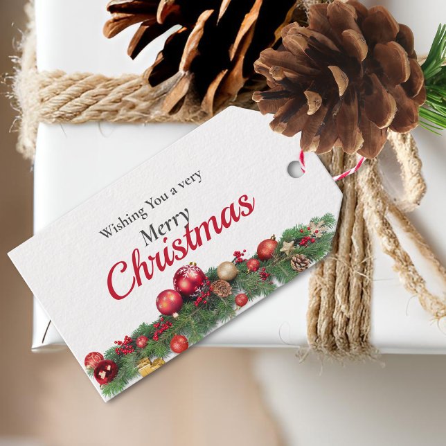 Moderna ljusa prydnadsföremål till från jul-Helgda Presentetikett (Skapare uppladdad)