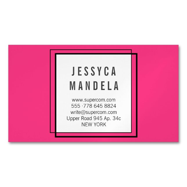 Moderna magnetkort magnetiska visitkort (Framsida)