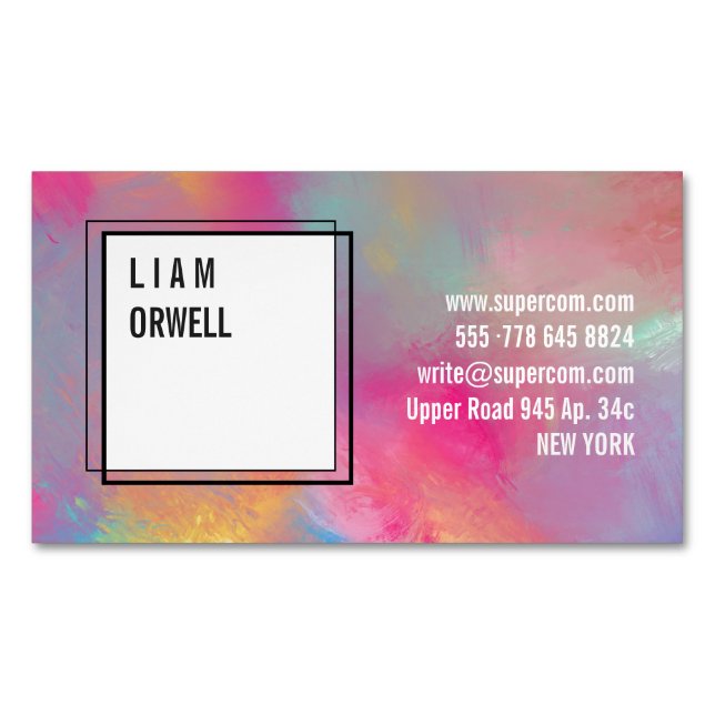 Moderna magnetkort magnetiska visitkort (Framsida)