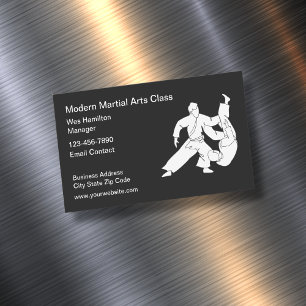 Moderna magnetska Affärskort i klassen Martial Art Magnetiska Visitkort