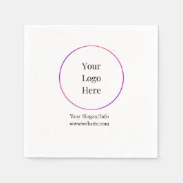 Moderna mallar för Business Logotyp Anpassade Pappersservett