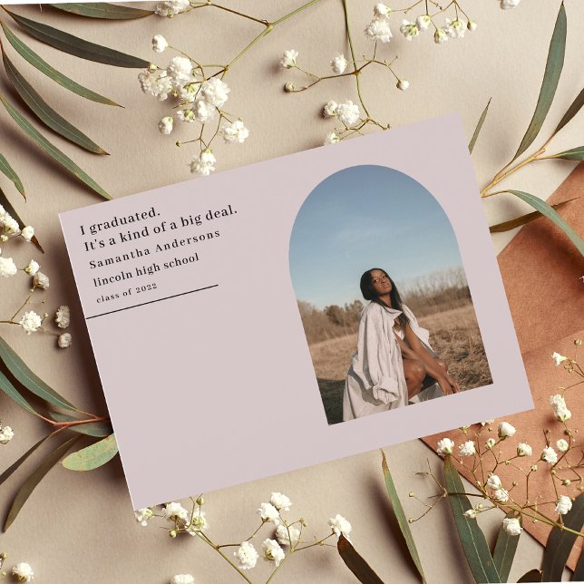 Moderna meddelanden om minimal fotopatch Student Vykort (Skapare uppladdad)