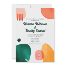 Moderna minimala penseldrag Bröllop