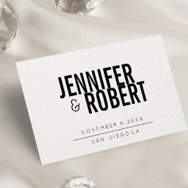 Moderna Minimalistiska BLACK Spara DATUM Meddelande Vykort