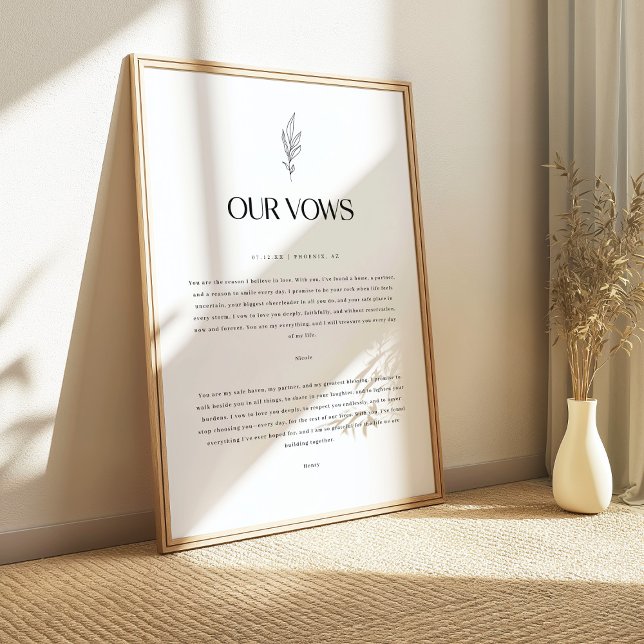 Moderna minimalistiska blomstermotiv med personlig poster (Skapare uppladdad)