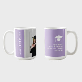 Moderna Minimalistiska Eleganta Mästare Examenspre Kaffemugg