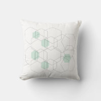 Moderna minimalistiska geometriska hyxagon i mitte