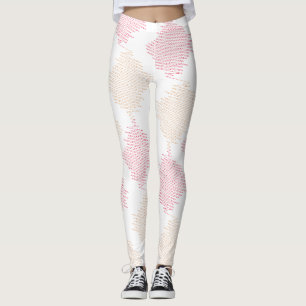 Moderna Minimalistiska Geometriska Leggings Abst